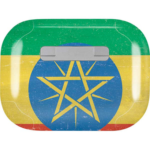 Ethiopia Flag Distressed AirPods Pro 2nd Gen Skin